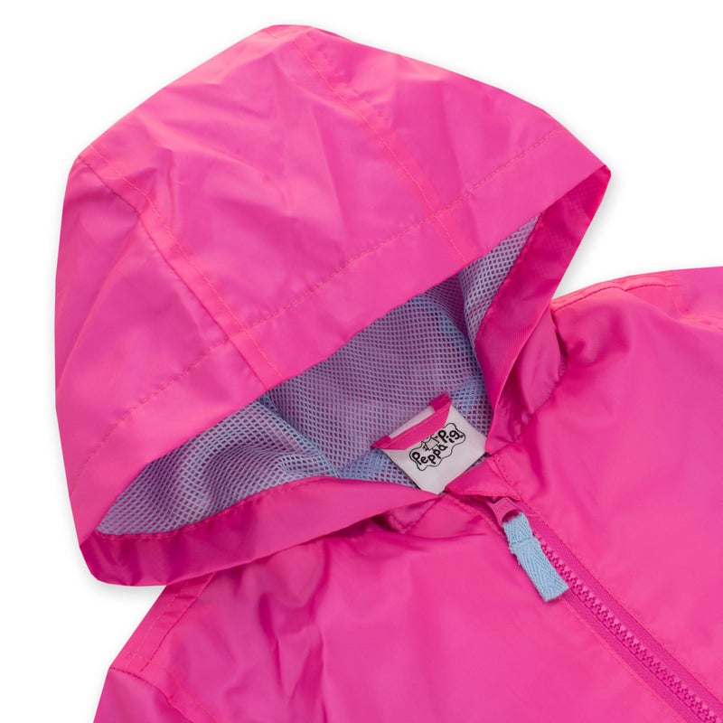 Peppa Pig Raincoat | Girls Raincoat I Pink Kids Jacket | Pink | Size 3T - Image 4